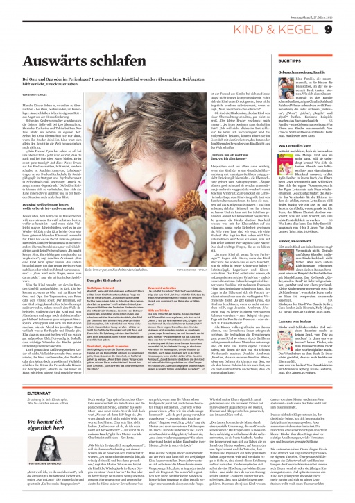 Auswärts schlafen - Joachim Armbrust - Kinderängste Artikel - Sonntag aktuell - Stuttagarter Nachrichten