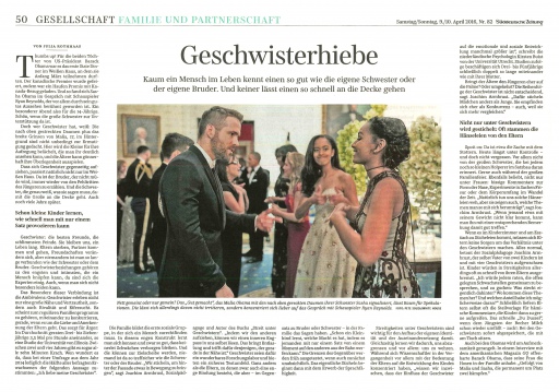Geschwisterhiebe - Joachim Armbrust - Süddeutsche Zeitung - Familie und Gesellschaft